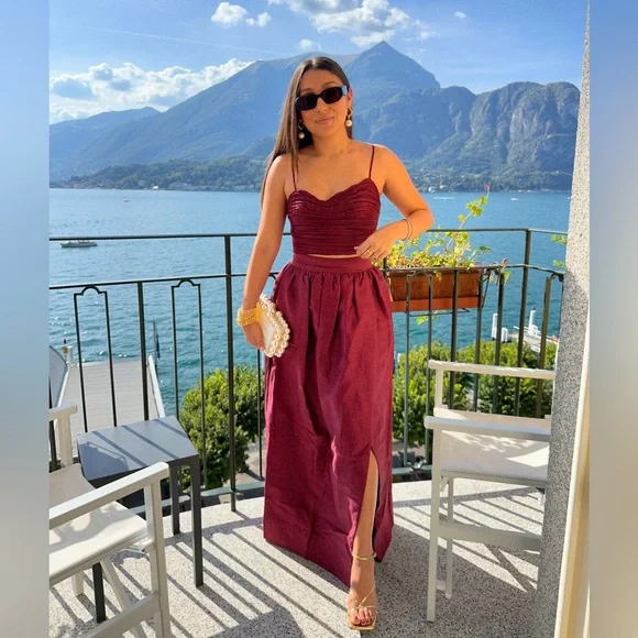 Aje Skirts Aje Mirabelle Tulip Maxi Skirt And Top Set Poshmark